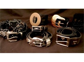 Womens Designer Belts Includes Escada, Leather Heart Belt, Leather Rock, Sportmax, Joan & David