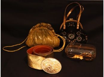 Womens Handbags Includes Rafe New York & Gold Belt By Susanna Beverly Hills