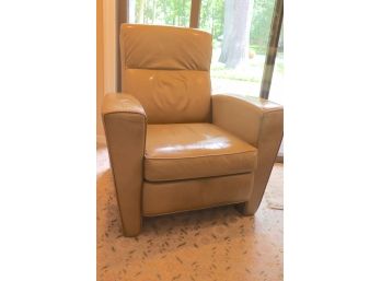Small Comfortable Leather Recliner - Age-Appropriate Wear