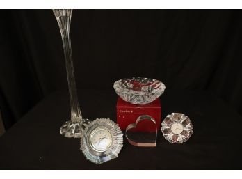 Designer Collection Includes Tiffany & Co. Heart, Bulova Clock & Orrefors Clock With Box