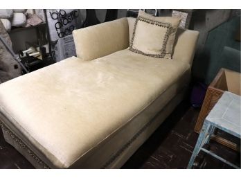 Custom Chaise Sofa With Matching Pillow