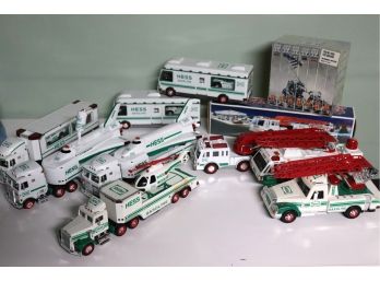 Collection Of Hess Trucks Assorted Years