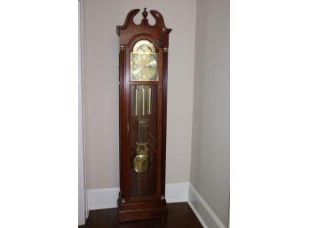 Ridgeway Grandfathers Clock With Key & Paperwork Includes Gloves For Winding Made In Virginia