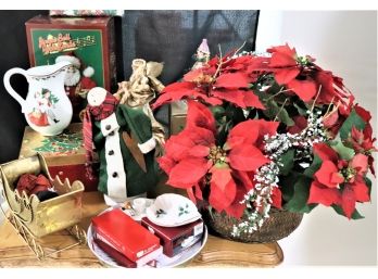 Assorted Christmas Collection Of Holiday Decorations