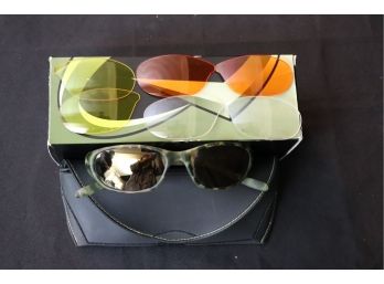 Womens Designer Sunglasses Native Brand Includes Additional Lenses, Case & Box