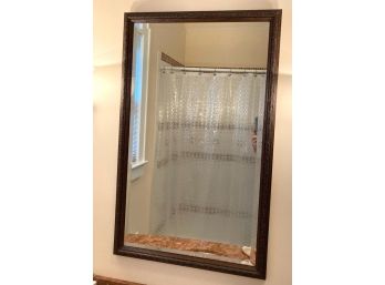 Quality Wood Carved Beveled Mirror Measuring 24w X 38H X 1 D