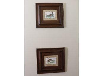 Pair Of Quality Waterfowl Prints In Matted Frame