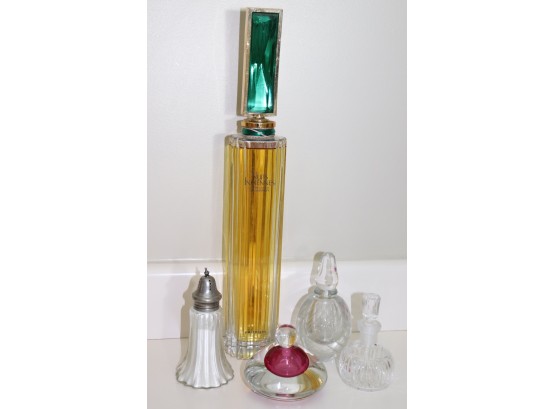 Assorted Perfume Bottles & Nuits Indiennes Large Factice Bottle