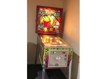 VERY RARE! Vintage 1979 D Gottlieb & Co Marvel's Incredible Hulk Pinball Machine