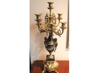 Vintage Ornate Candelabra With 7 Candle Holders