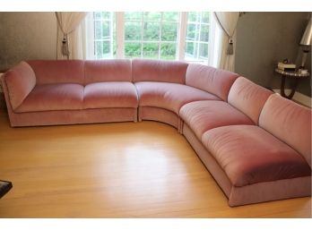 Large Custom Upholstered Weiman Furniture 3 Piece Modern Style Sectional