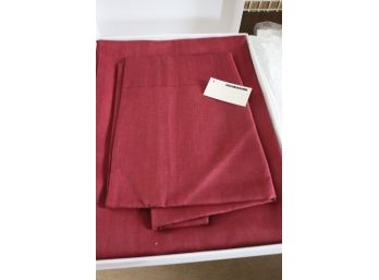 Ivano Redaelli Custom King Size 100 Pure Linen Bed Set In Bordeaux