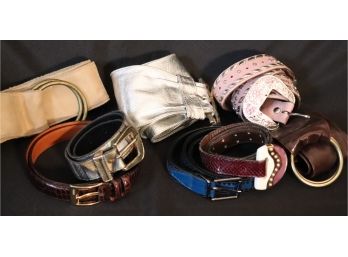8 Assorted Women's Leather Belts  Ralph Lauren, Theory & More