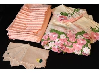 Assorted Light Pink Table Linens  Tablecloths, Napkins & More