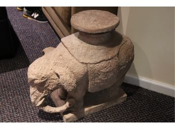 Vintage Elephant Pottery Sculpture Marked Austin Productions Inc.