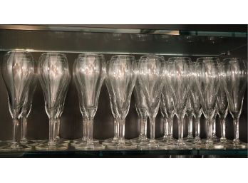 Cheers! 23 Glass Champagne Flutes