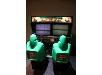 Vintage Nanco Final Lap 2 2 Player Racing Game