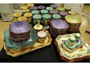 Medici Hand Painted Ceramic Dinnerware Set