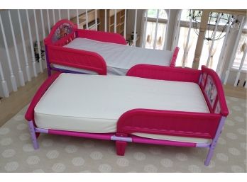 2 Toddler Bed Frames With Mattress  Paw Patrol & Disneys Minnie Mouse & Daisy Duck
