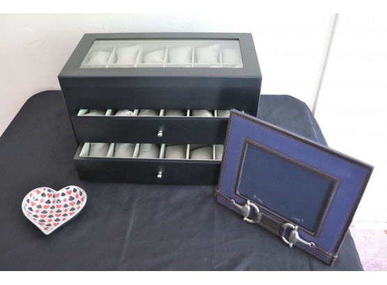 Watch Box & Two's Company Picture Frame