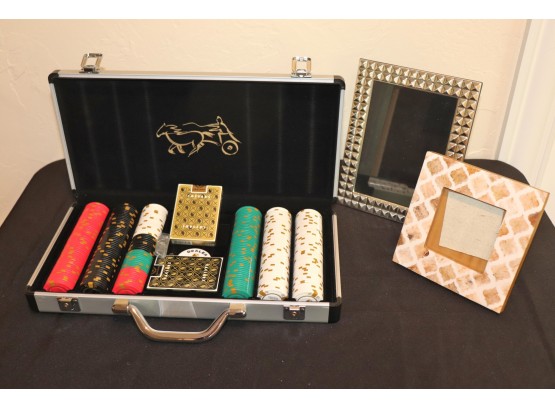Caesars Palace Poker Set & Picture Frames