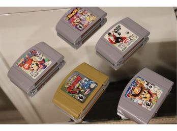 Collection Of 5 Nintendo 64 Games Includes Pokmon Stadium, Mario Party & Super Smash Bros