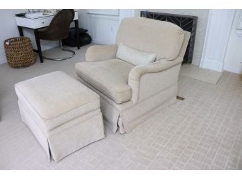 Dura Lee Fine Furniture Quality Armchair Wrapped Very Comfortable Includes Ottoman