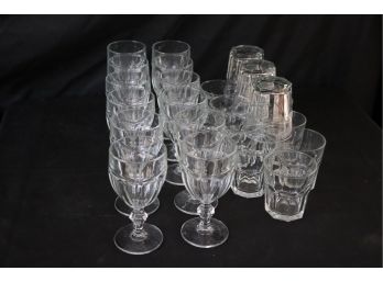 Collection Of Glasses Includes Rocks Glasses & Wine Glasses