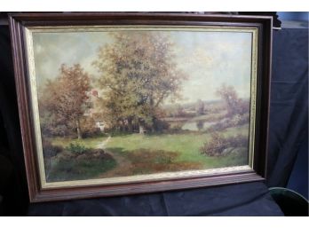 Oil Landscape Painting On Canvas - MH Lowell