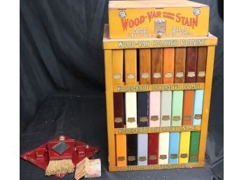 Vintage Martin Seymour Wood - Var Colored Varnish Stain - Paint Color Display