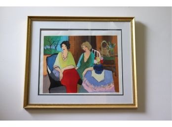 Signed & Numbered Tarkay Artist Proof Lithograph In Gilded Frame