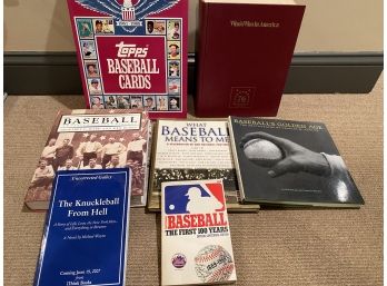 Lot Of 1951-1985 Topps Baseball Cards And Baseball Related Hard Cover Books