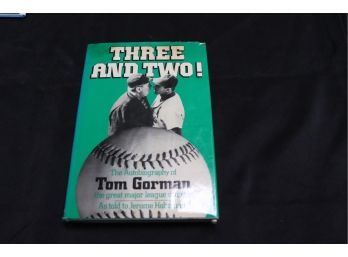 Signed Copy  Three And Two! The Autobiography Of Tom Gorman