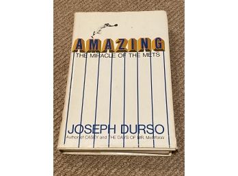Signed Copy  The Miracle Of The Amazing Mets By Joseph Durso