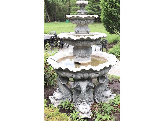 Impeccable Florentine Style Three Tier Fountain Purchased For 9000