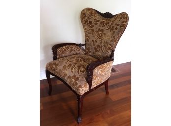 Pair Of Fabulous Custom Upholstered Hollywood Regency Style Chairs