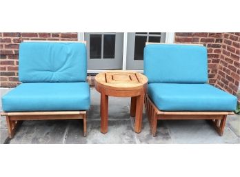 High End Modern-Contemporary Style Teak Summit Patio Seating