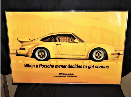 Porsche Poster In Frame