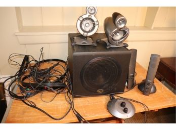 Klipsch Promedia Gmxa 2.1 System And Altec Lansing Speakers
