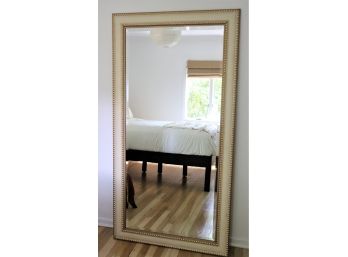 Large Wall Mirror With A Crackle Like Finish 36 Inches X 68 Inches