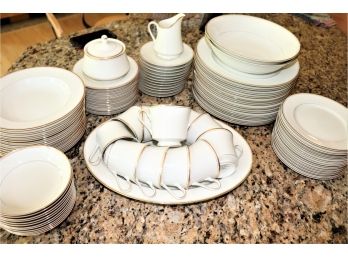 Collection Of Mikasa Ivory China 'Trousdale' Pattern - Service For 12