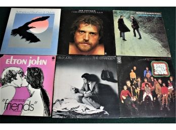 12 Vintage Records - Elton John, John Denver, Gordon Lightfoot, Billy Joel, Joe Cocker & More See Pics