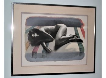 Sandu Liberman Artist Proof - Nude Woman In A Polished Chrome Frame