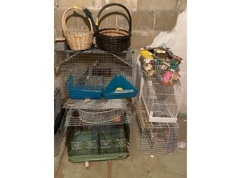 Assorted Sized Bird Cages, Animal Traps & Pet Accessories