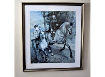 Beautiful Horse Print In A Matted Frame