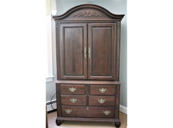 Kincaid Furniture Armoire/Tv Stand With Solid Brass Finished Detailing - Tv Is Not Included