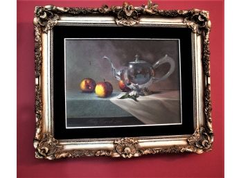 Stanley Maxwell Brice Original Oil Painting On Canvas Signed Still Life Food Art