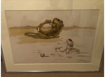 Dessert Watch, From Time By Salvador Dali - Signed 1976 Lithograph In Colors On Arches Paper
