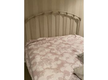 Queen Size Metal Bed Frame With Mattress Stearns & Foster-  Head Board Includes Bedding, Mattress & Frame