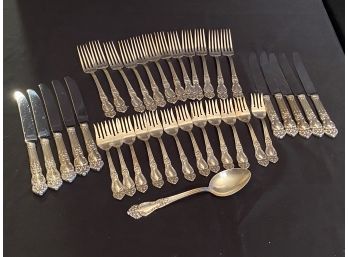 Collection Of Reed & Barton Flatware Service For 10 Plus Extras